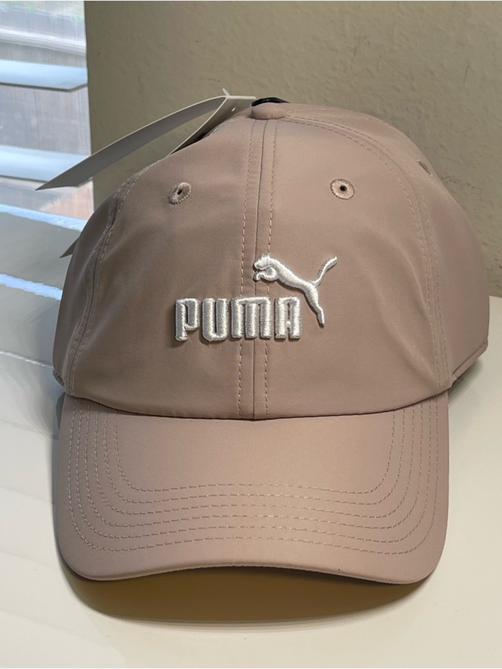 Puma Taupe Embroidered Logo Cap